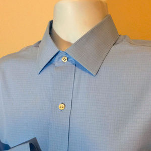 BROOKS BROTHERS Classic Blue Check Dress Shirt